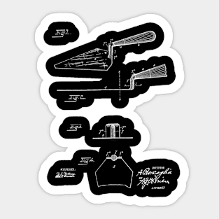 mason’s trowel Vintage Patent Hand Drawing Sticker